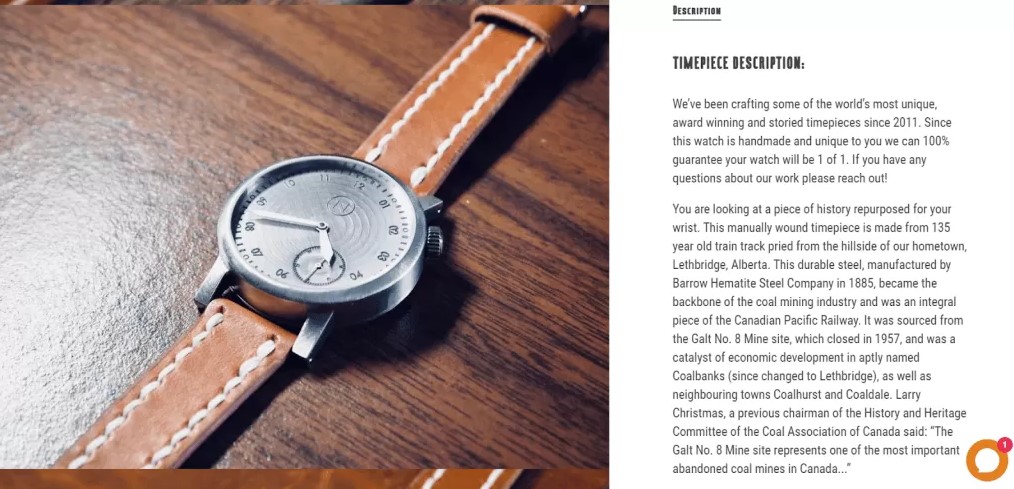 Сопереживающее описание продукта Novo Watch